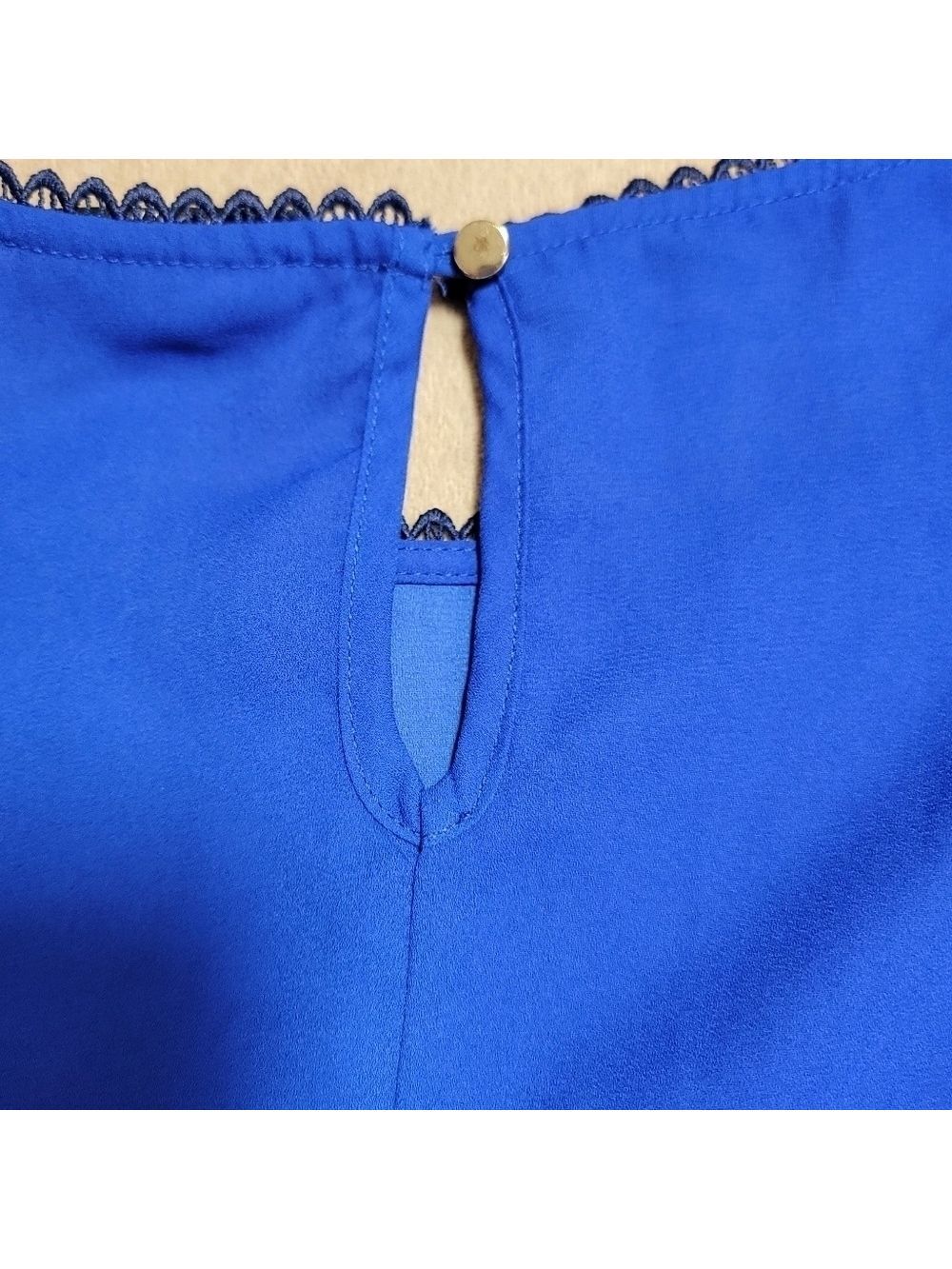 Liz Claiborne Woman Sleeveless Royal Blue Blouse Size 2X EUC - Picture 4 of 10